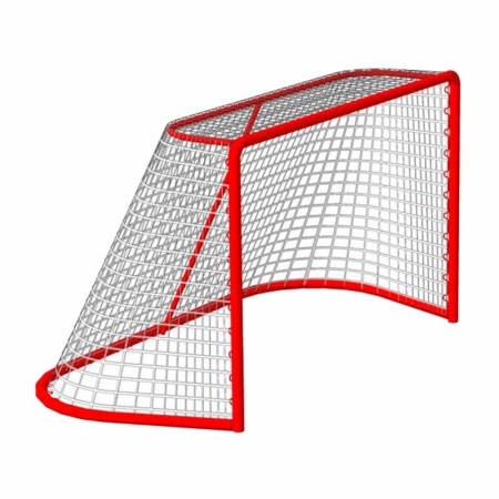 Купить Сетка хоккейная на ворота 1,22мх1,83мх0,5мх1,15м, нить 3,5 мм, узловая в Чегеме 