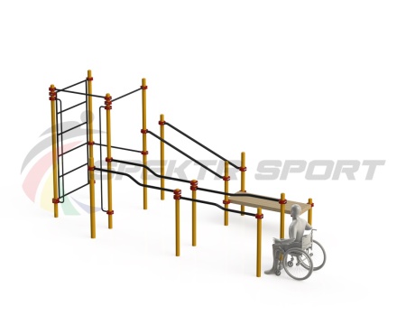 Купить Спортивный комплекс для инвалидов-колясочников WRK-D16_76mm в Чегеме 