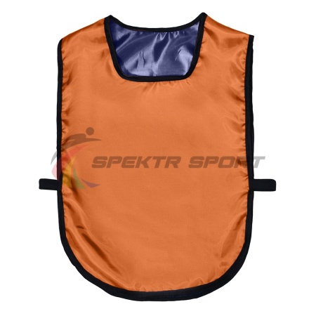 Купить Манишка футбольная двусторонняя универсальная Spektr Sport оранжево-синяя в Чегеме 